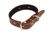 Brown Leather Collar